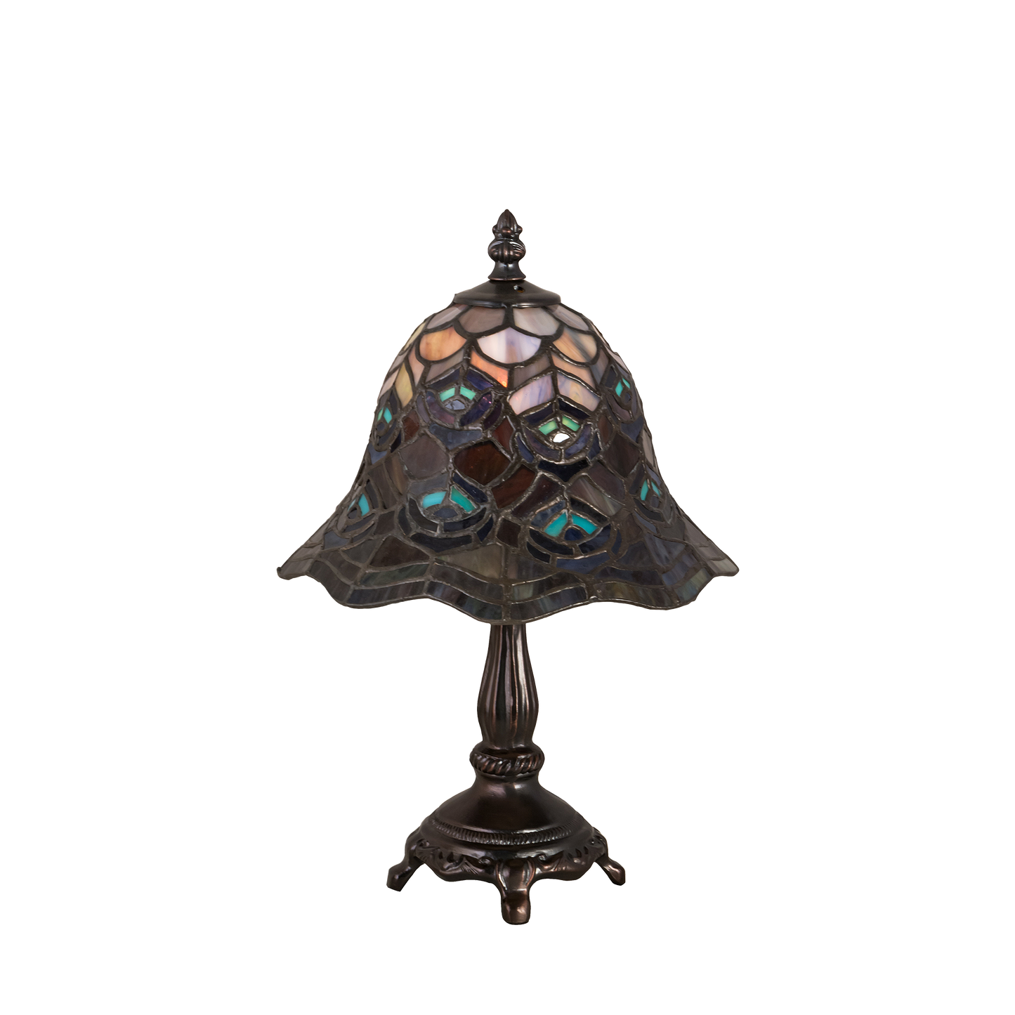 13.5 small tiffany lamp peacock