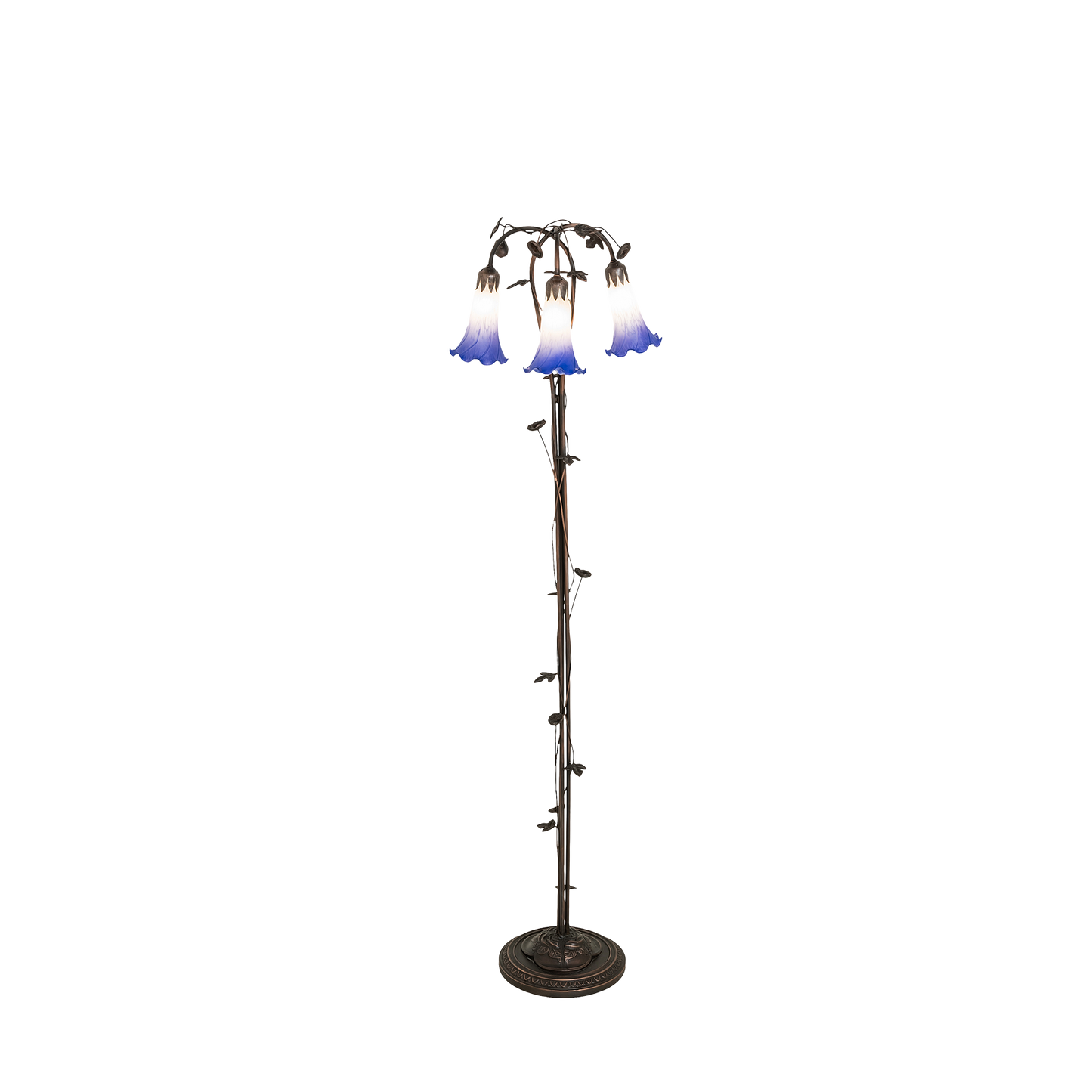 tiffany floor lamp blue pond lily
