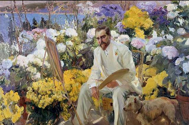 Painting of Louis Comfort Tiffany