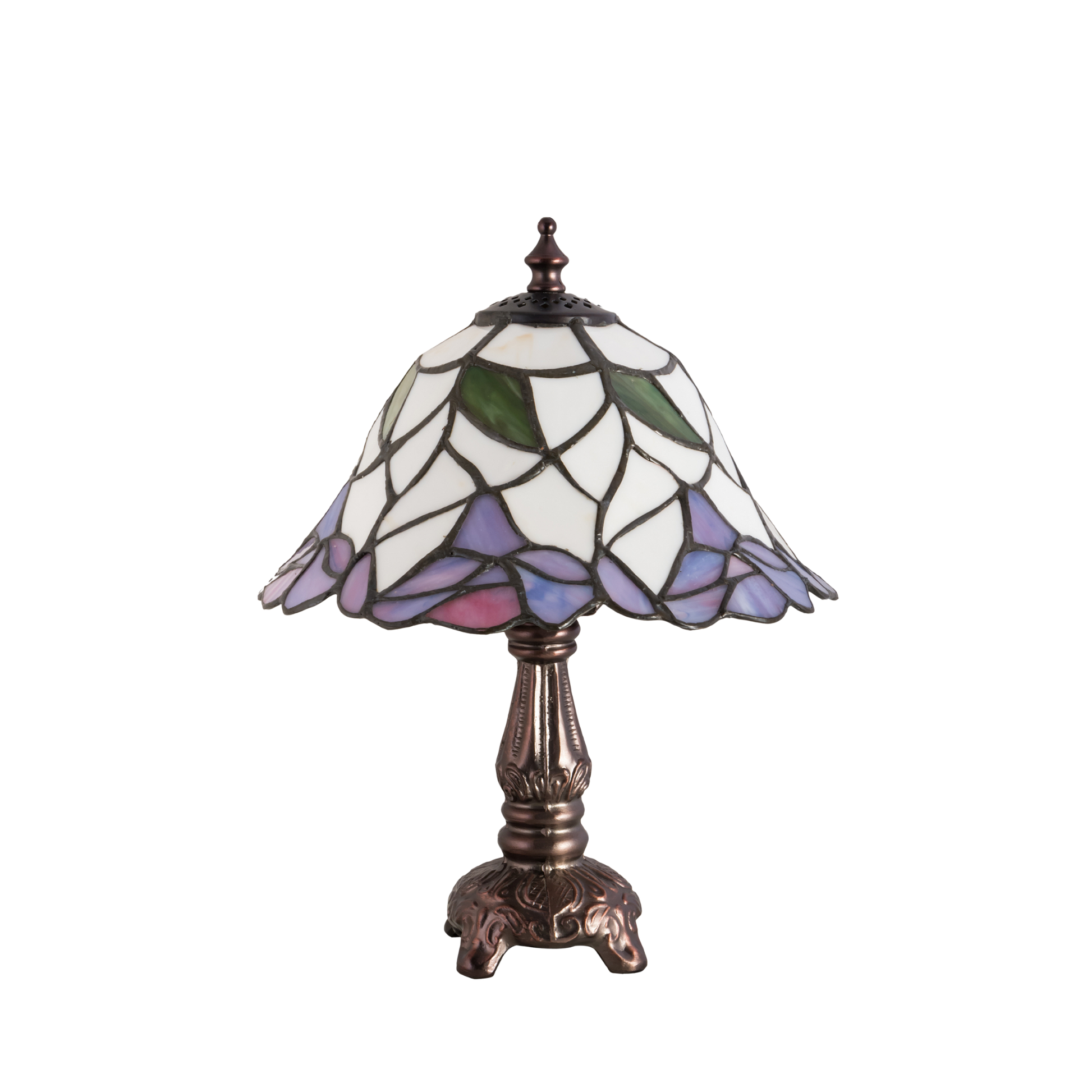 12-inch small tiffany lamp daffodil. Lamp light off. 