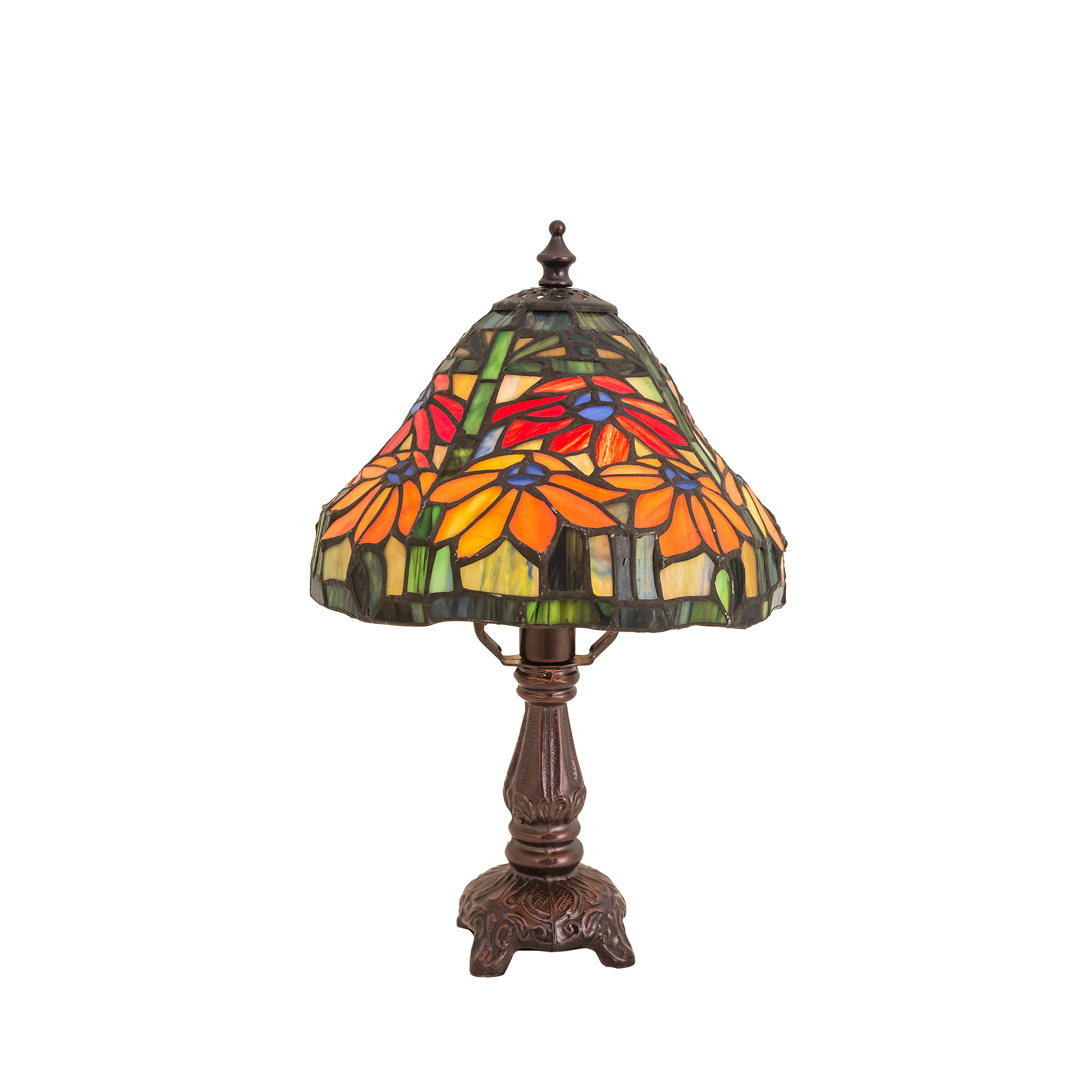 13-inch small tiffany lamp poinsettia