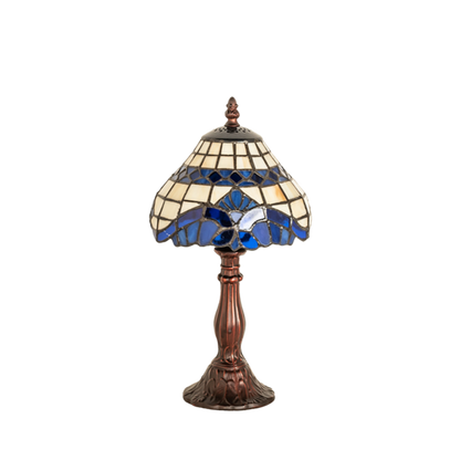 13-inch small tiffany lamp baroque. Lamp light off. 