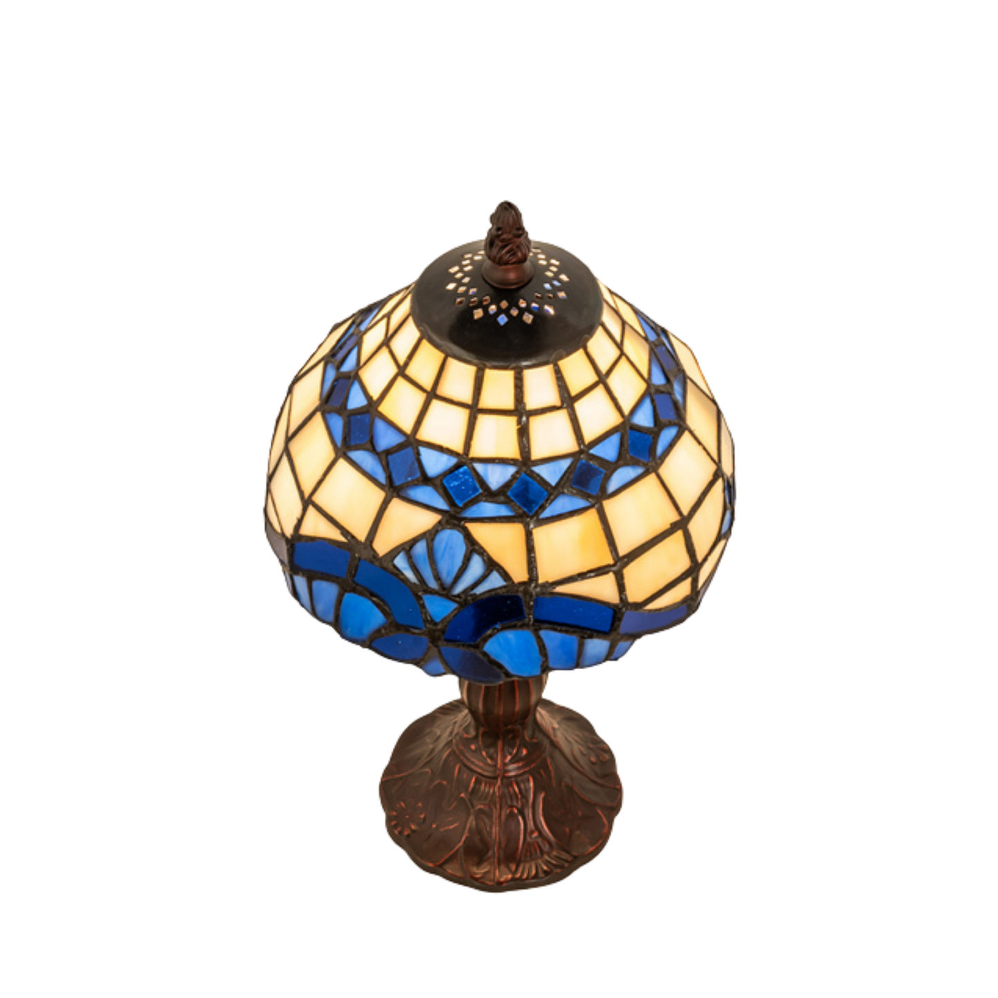 13-inch small tiffany lamp baroque. Top view. 