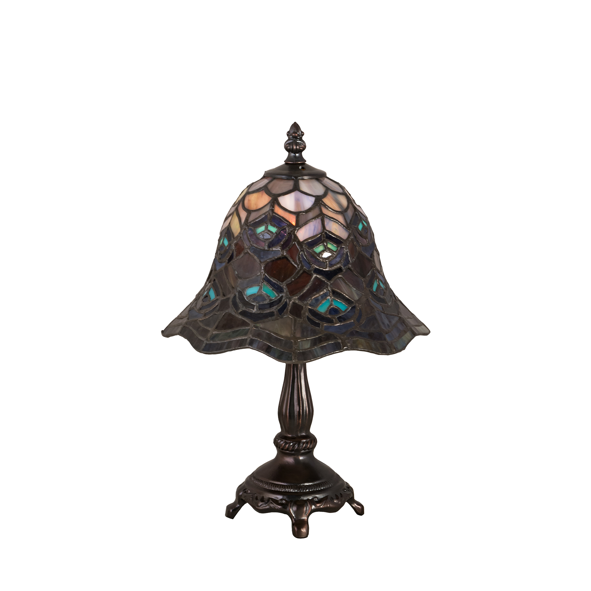 13.5 small tiffany lamp peacock