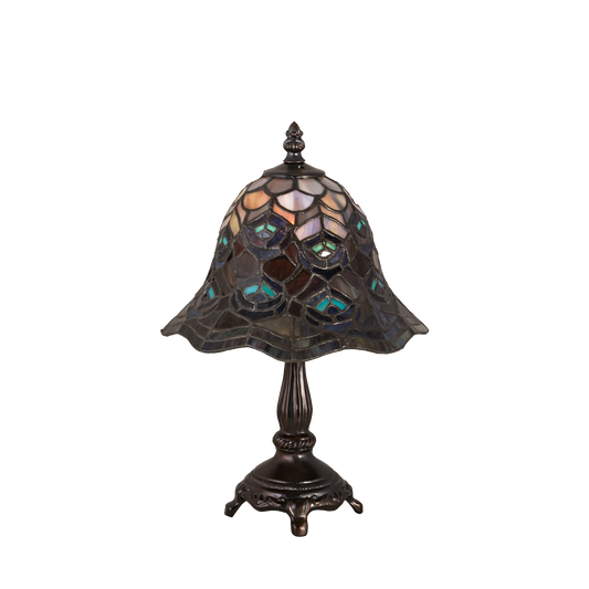 13.5 small tiffany lamp peacock