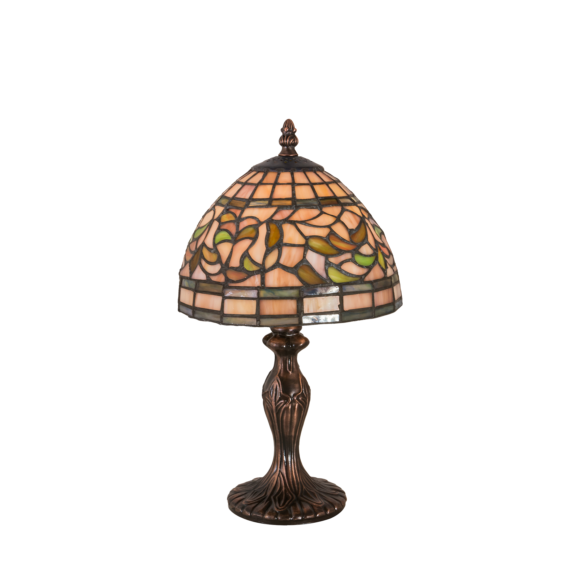 13.5 inches small tiffany lamp turning leaf