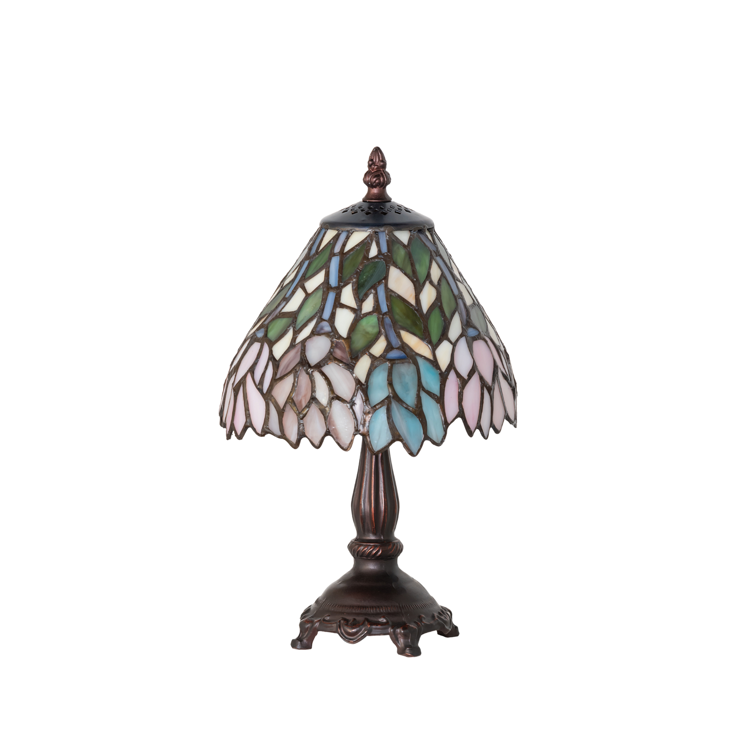 13 Inch Tiffany Wisteria Lamp. Lamp Light off