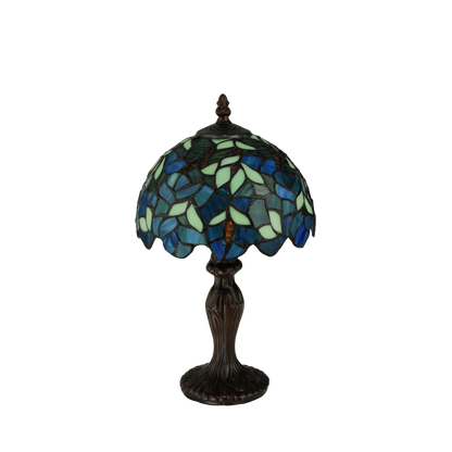14 inch tiffany wisteria lamp nightfall. Lamp light off. 