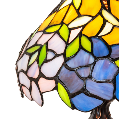 15-Inch Tiffany Floral Lamp High Duffner & Kimberly Laburnum Mini Close Up of shade