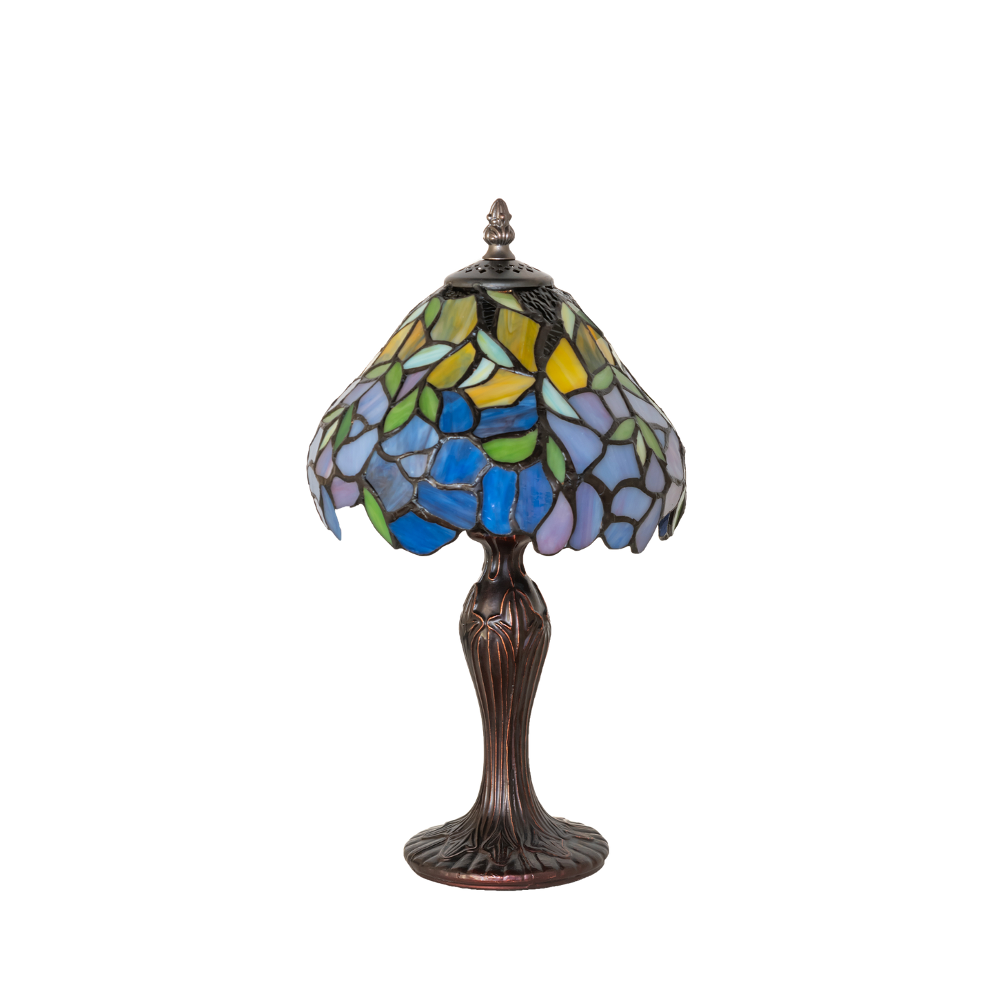 15-Inch Tiffany Floral Lamp High Duffner & Kimberly Laburnum Mini. light off