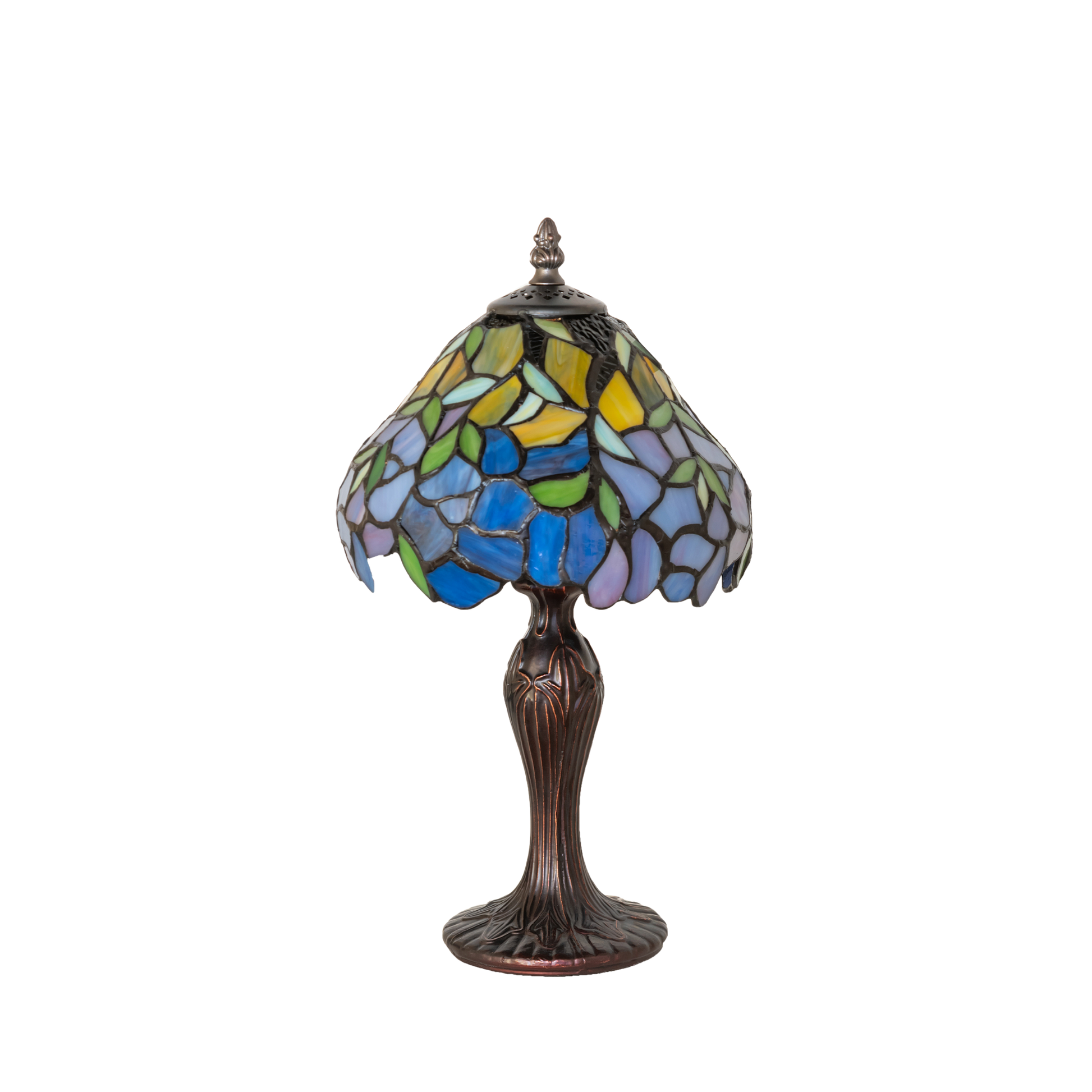 15-Inch Tiffany Floral Lamp High Duffner & Kimberly Laburnum Mini. light off
