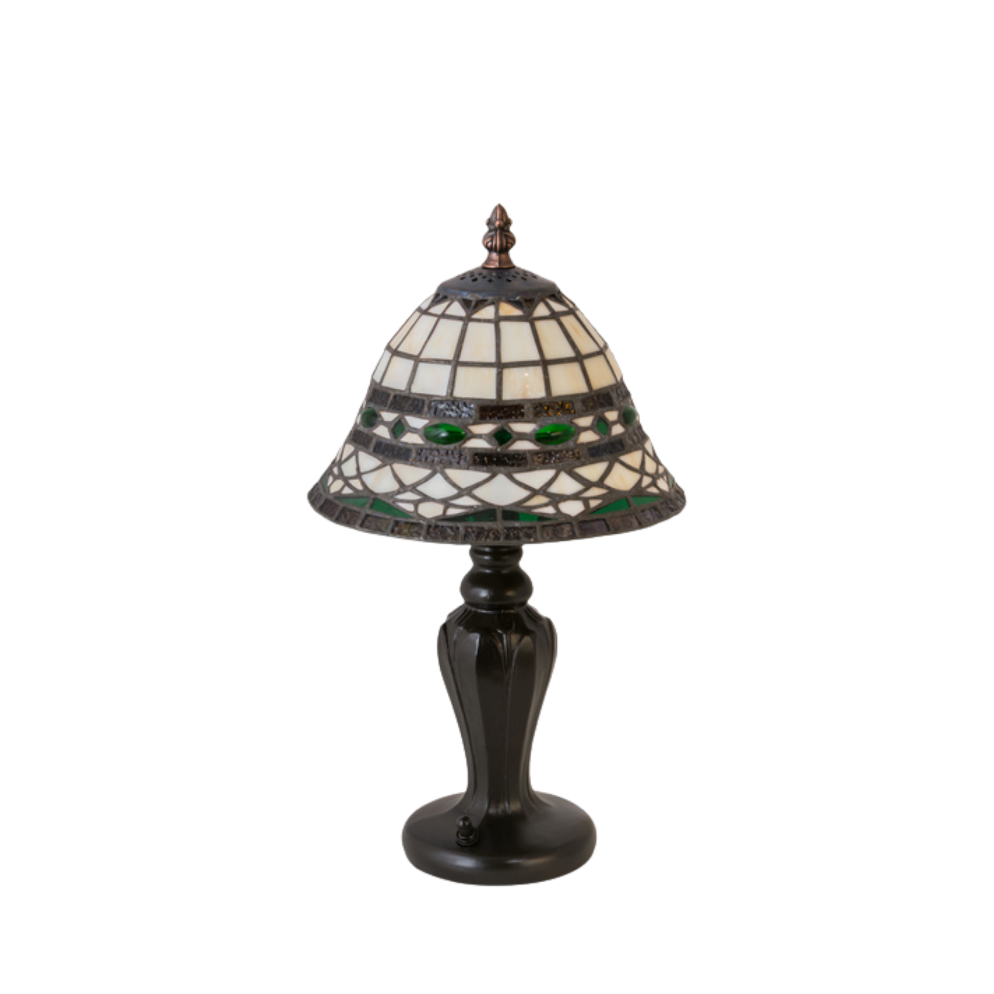15-inch small tiffany lamp roman. Lamp light off. 