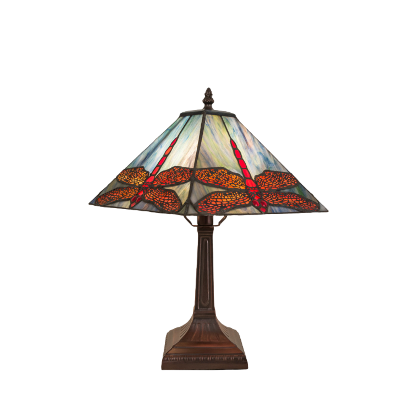 15.5-inch Dragonfly Tiffany Light Prairie Accent by Meyda Tiffany