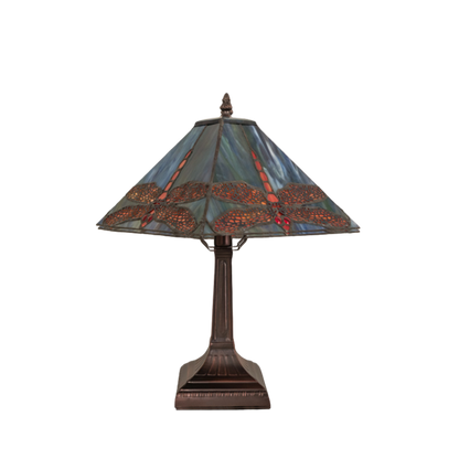 15.5-inch Dragonfly Tiffany Light Prairie Accent light off