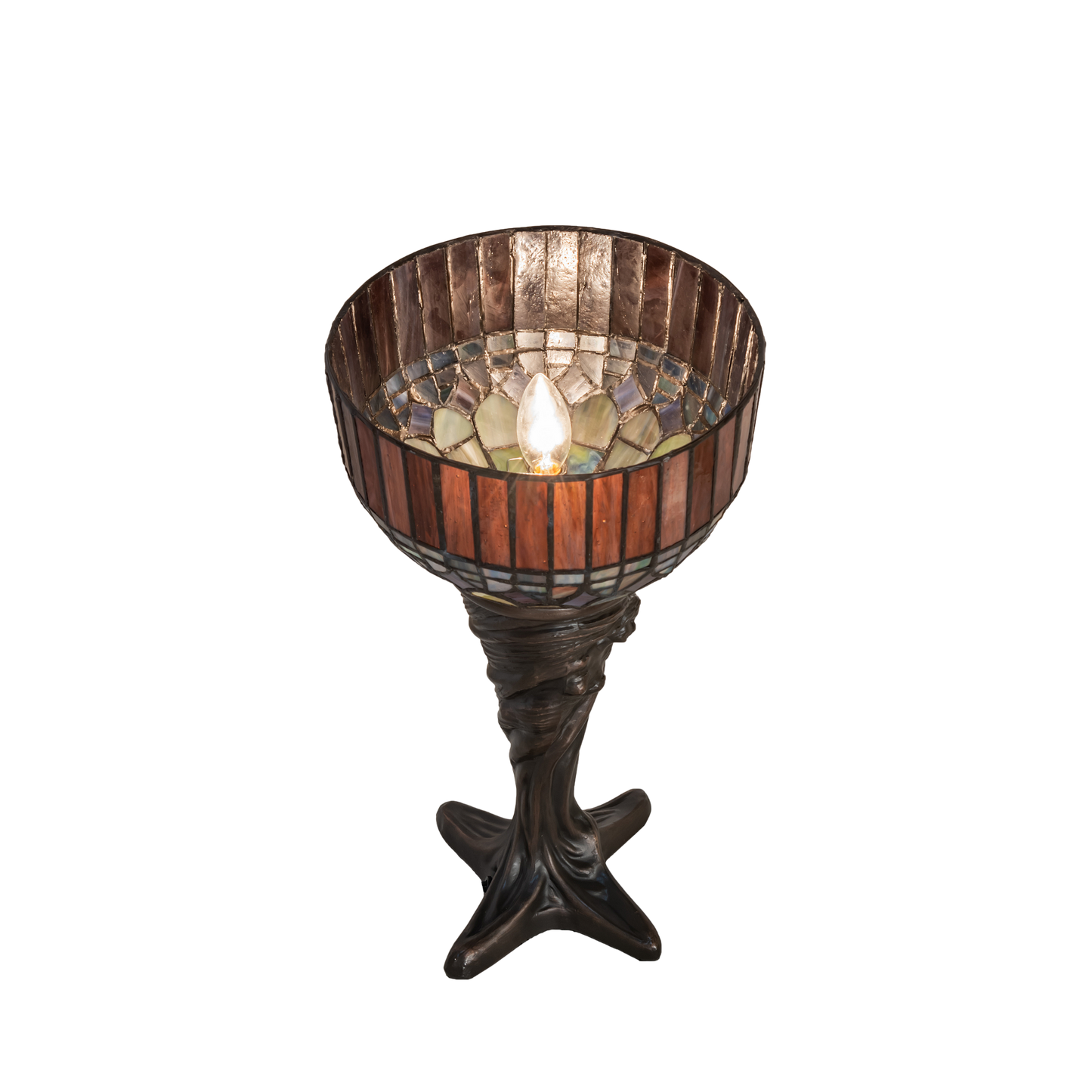 15 inch small tiffany lamp candice. Top view. 