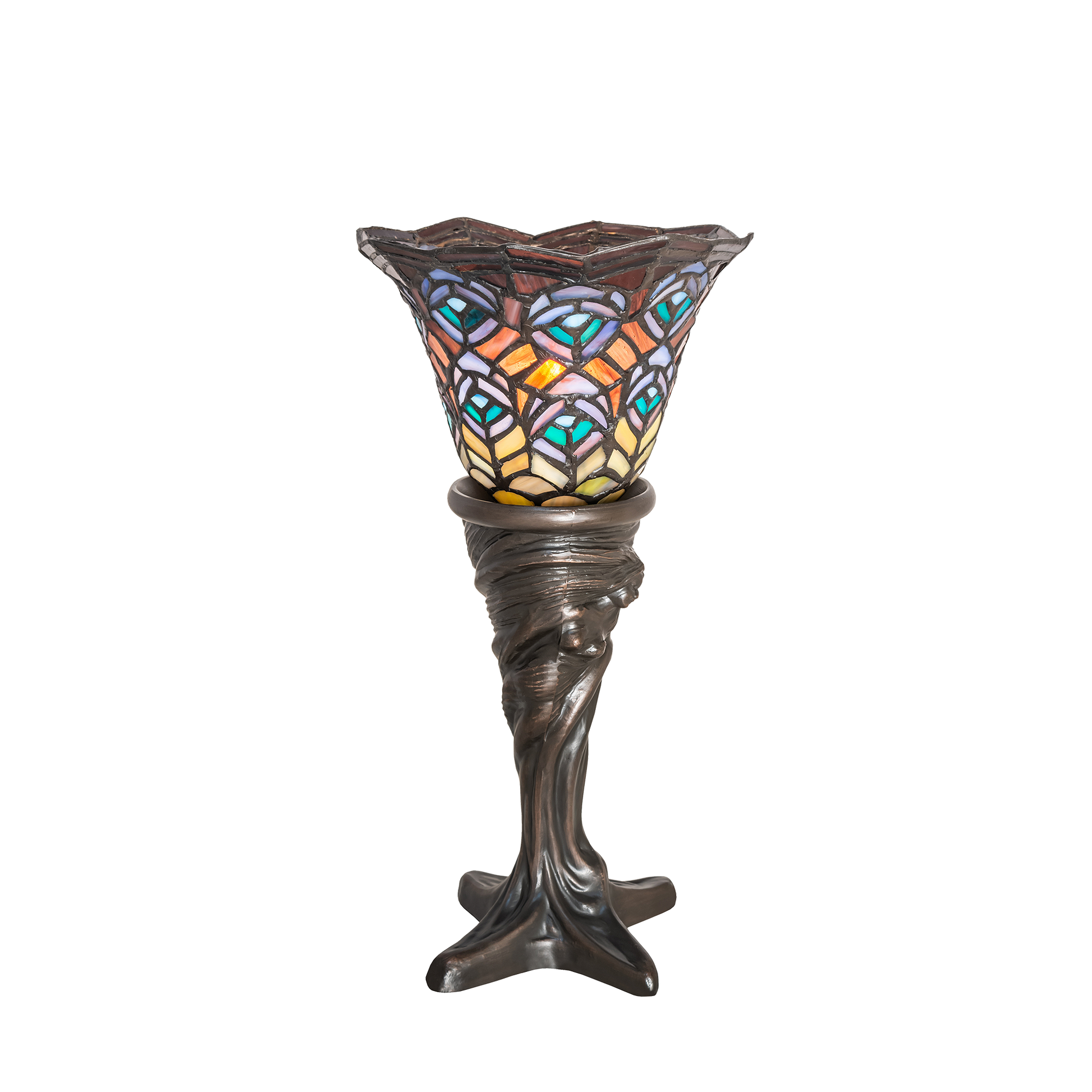 16 inch small tiffany lamp peacock