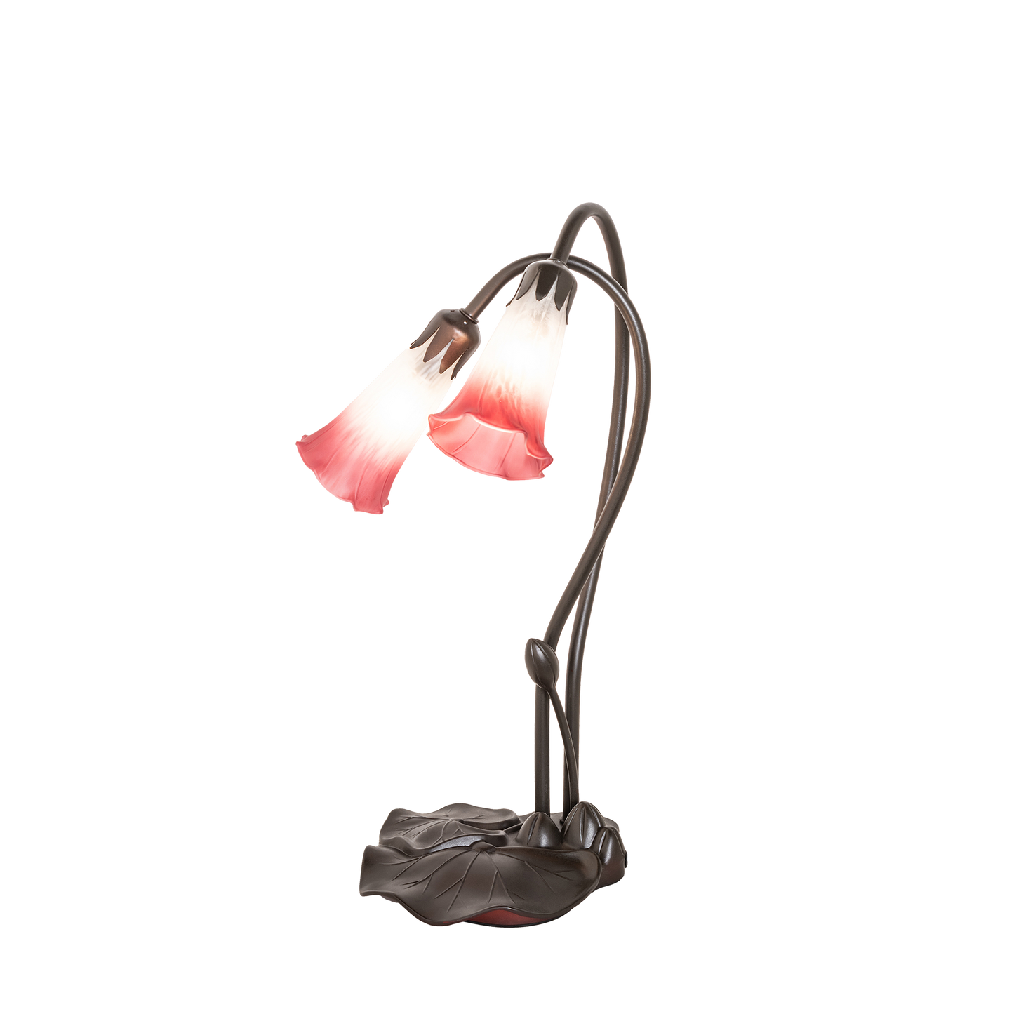 16-inch small tiffany lamp pink pond lily