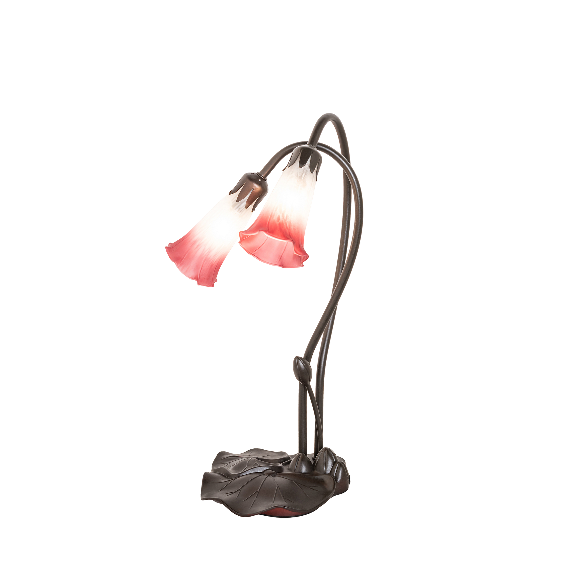 16-inch small tiffany lamp pink pond lily
