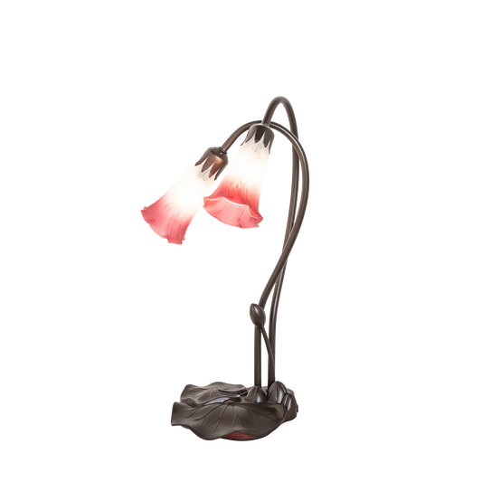 16-inch small tiffany lamp pink pond lily
