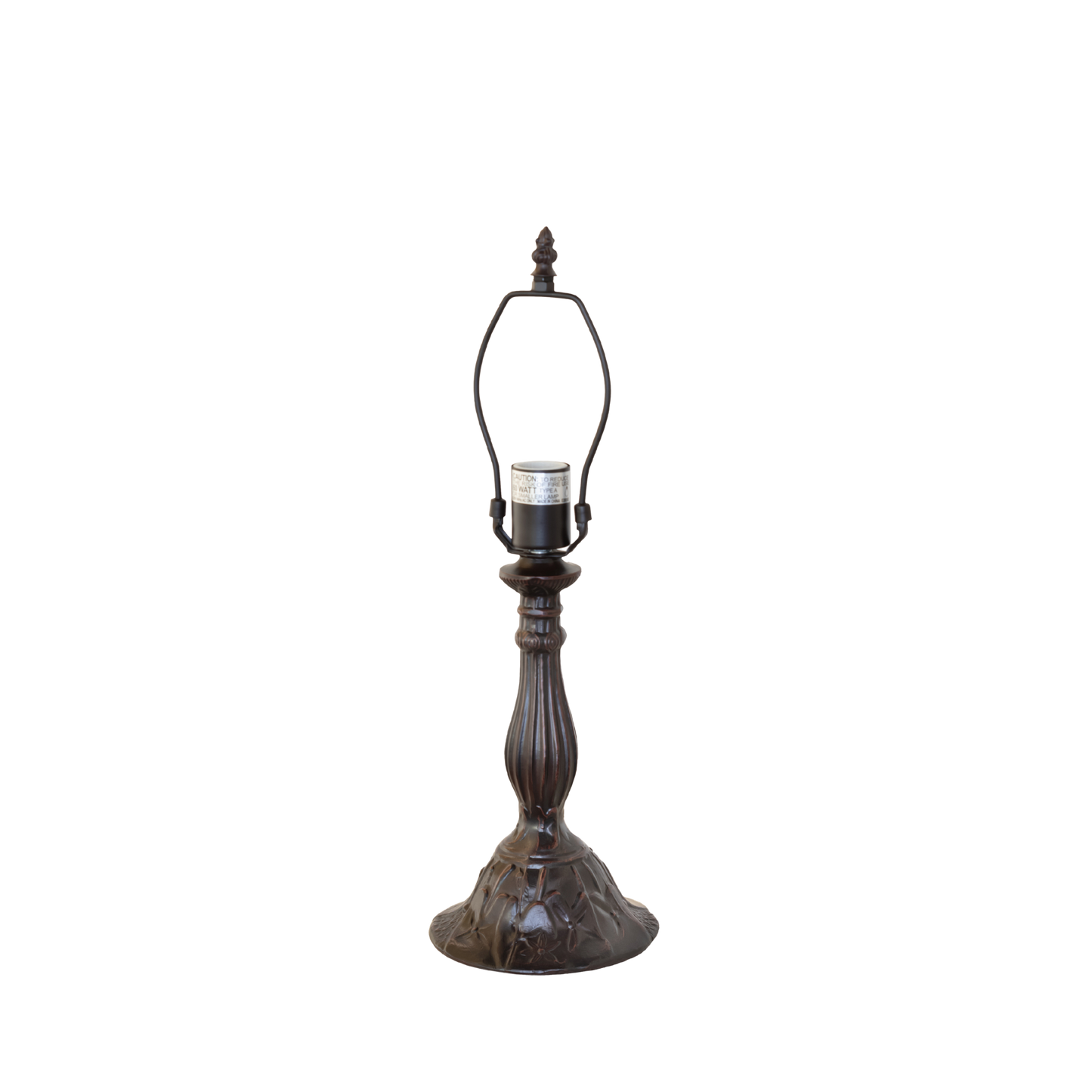 16 Inch Tiffany Table Lamp Dragonfly. Closs up base