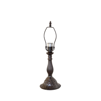 16 Inch Tiffany Table Lamp Dragonfly. Closs up base