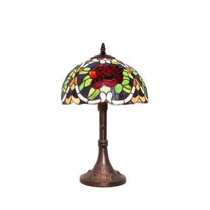 17-inch Rose Tiffany Lamp Renaissance Accent by Meyda Lighting