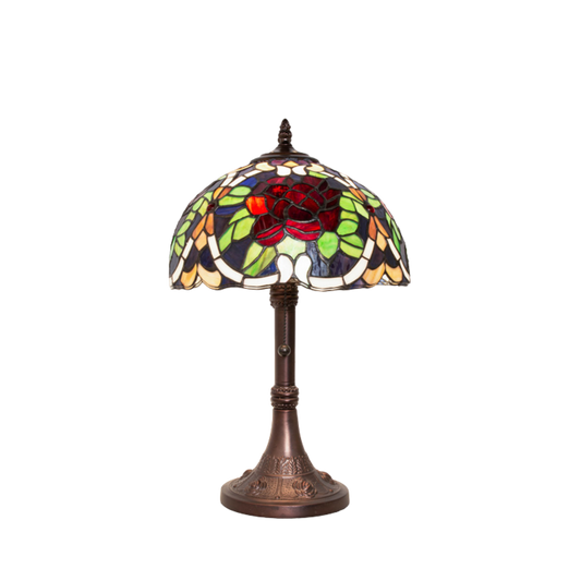 17-inch Rose Tiffany Lamp Renaissance Accent by Meyda Lighting