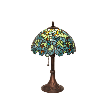 17-inch_Tiffany Table Lamp Wisteria Nightfall