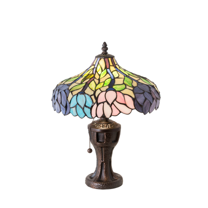 17-inch Tiffany Table Lamp 17 inch Wisteria