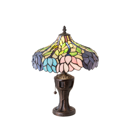 17-inch Tiffany Table Lamp 17 inch Wisteria
