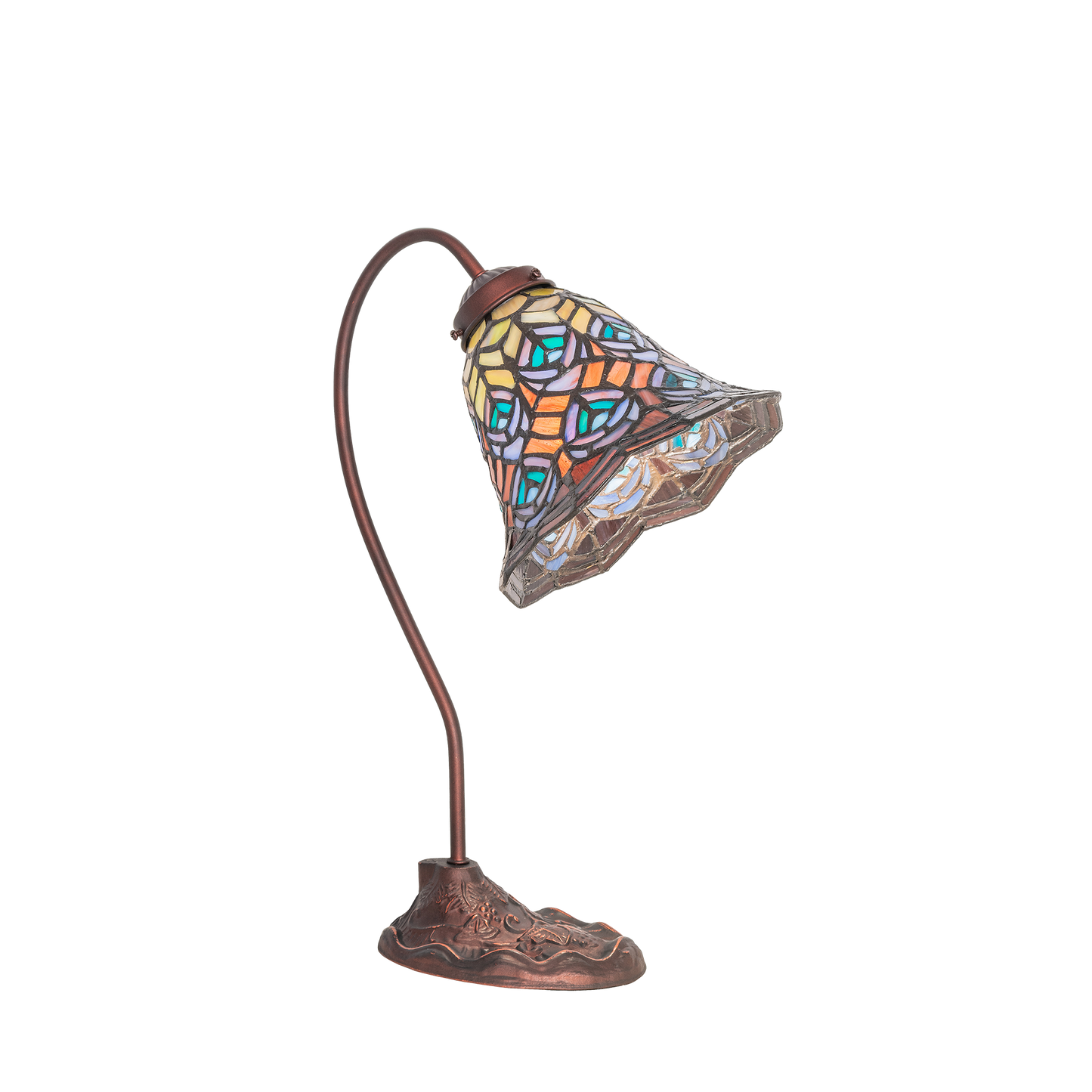 18-inch tiffany desk lamp peacock