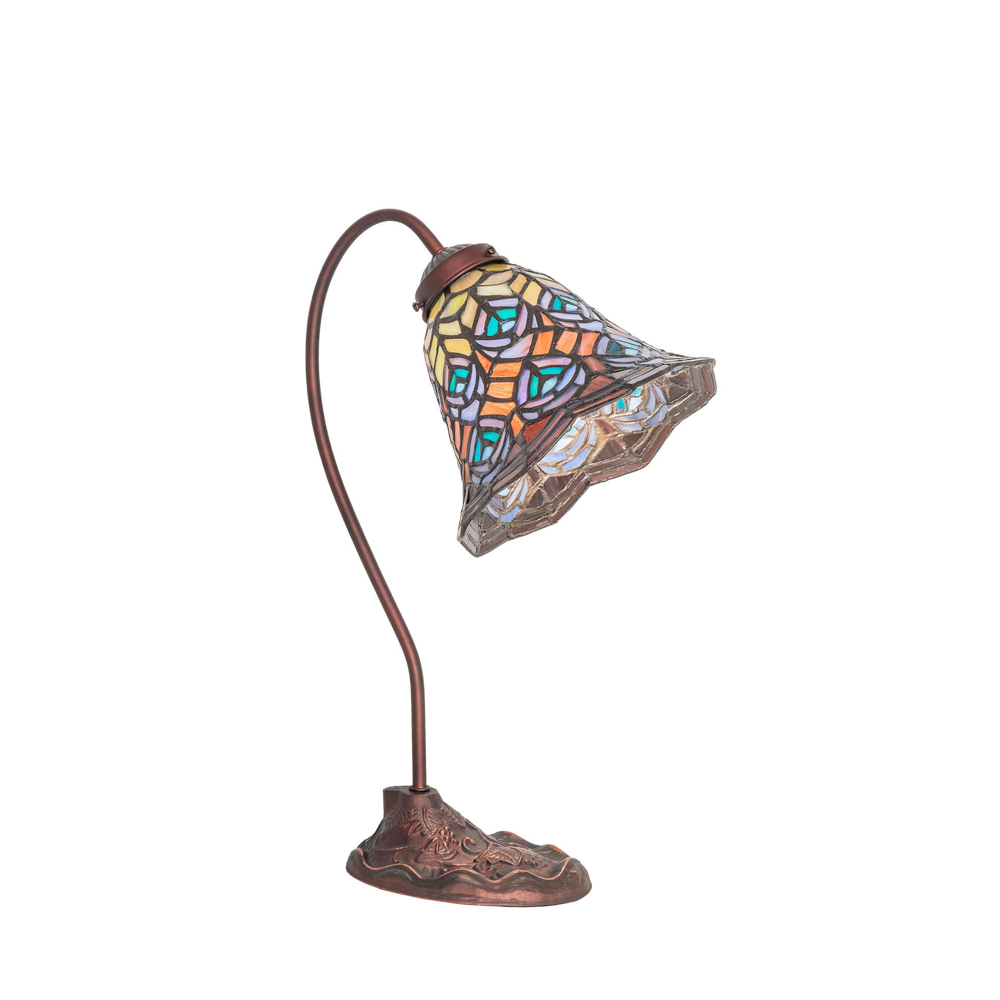 18-inch tiffany desk lamp peacock
