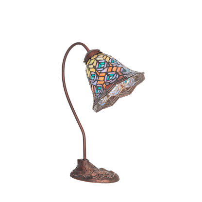 18-inch tiffany desk lamp peacock