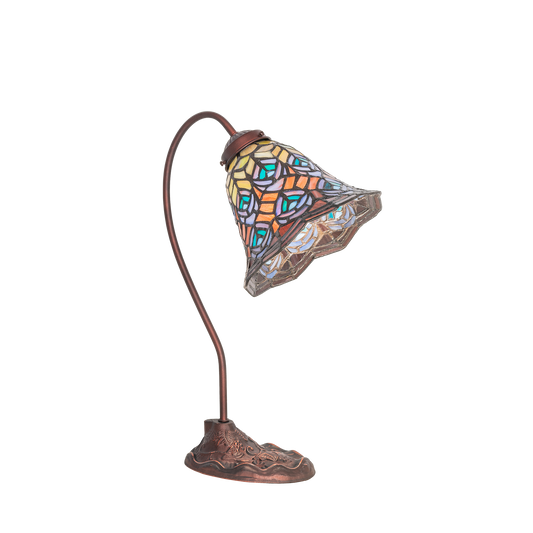 18-inch tiffany desk lamp peacock