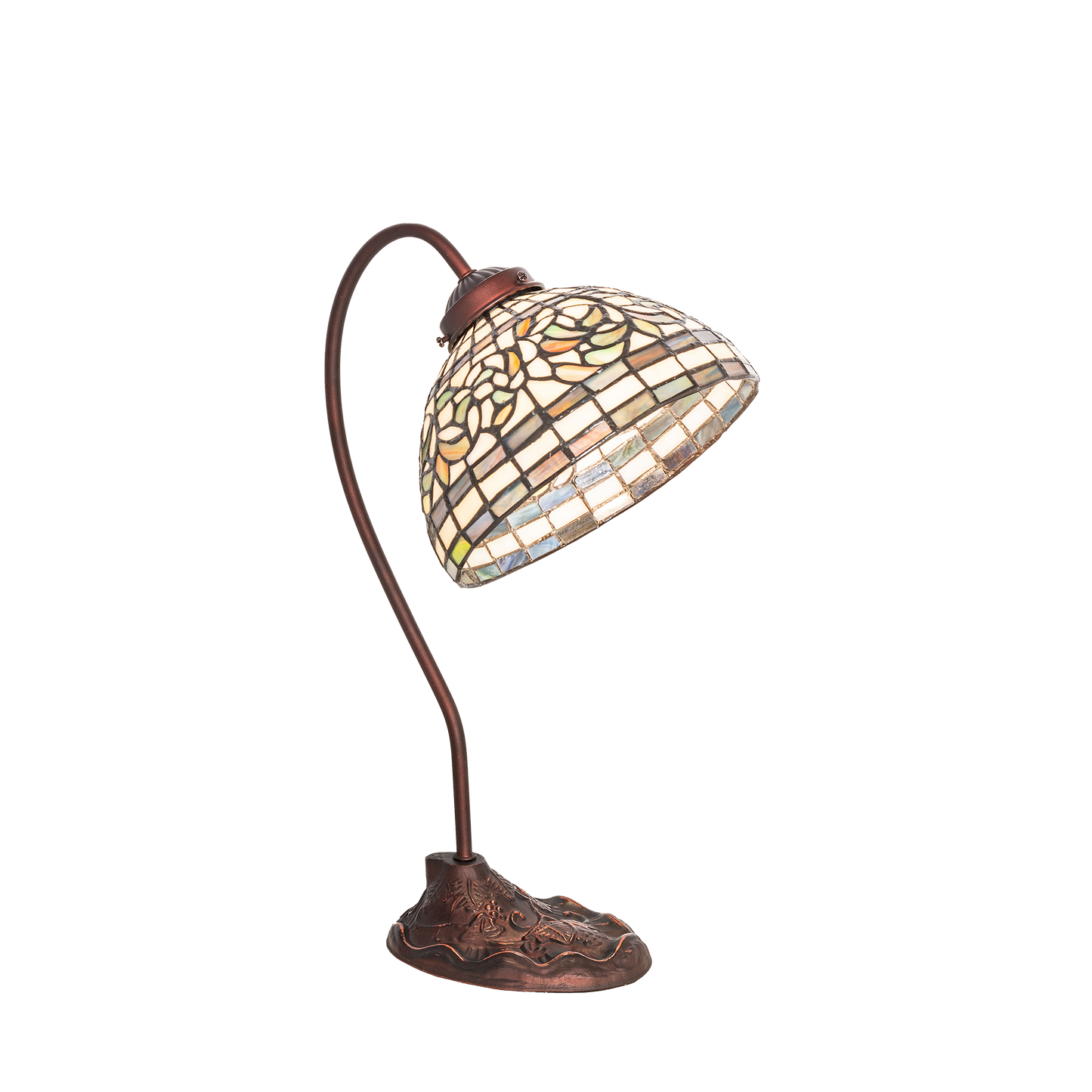 18-inch tiffany desk lamp turning leaf