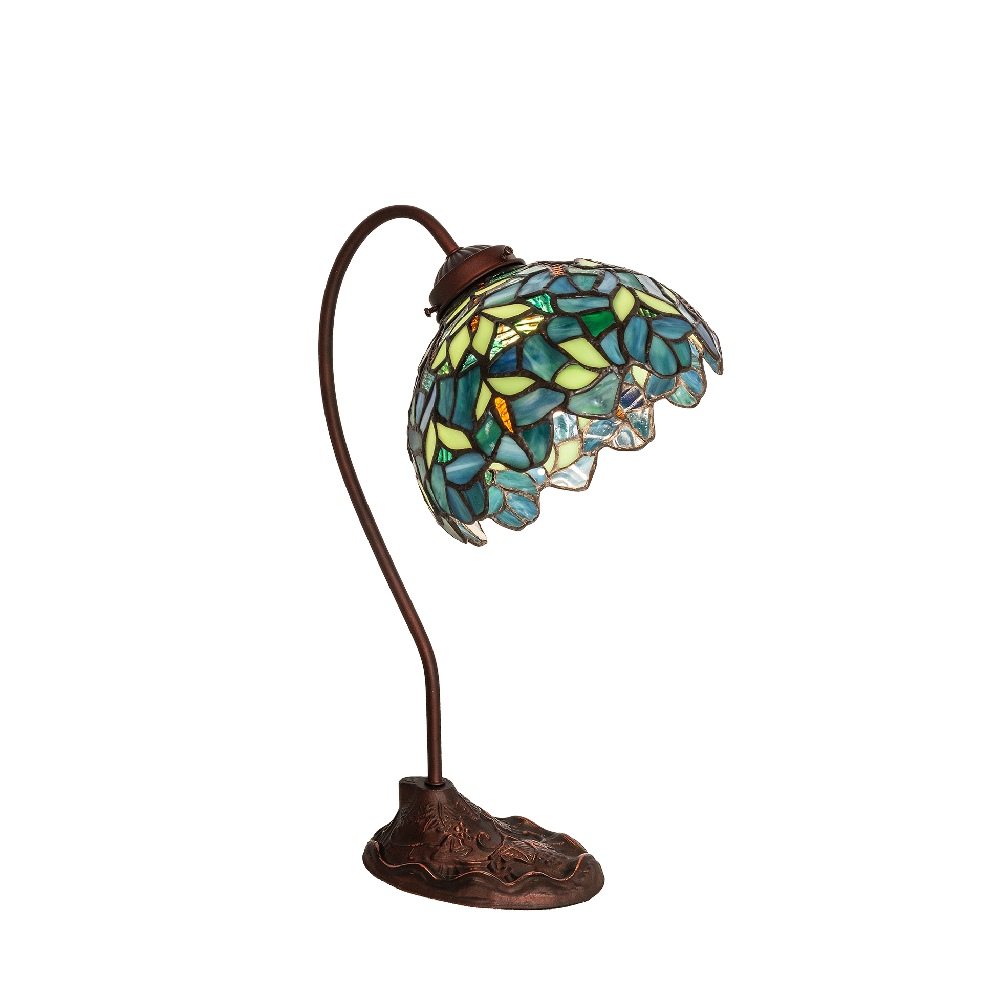18-inch tiffany desk lamp wisteria nightfall