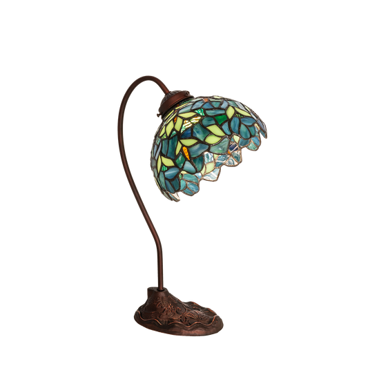 18-inch tiffany desk lamp wisteria nightfall
