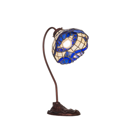18-inch tiffany desk lamp baroque. Upward view. 