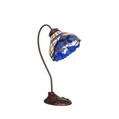 18-inch tiffany desk lamp baroque. Lamp light off. 
