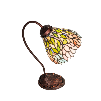 18-inch tiffany desk lamp wisteria. Top down view. 