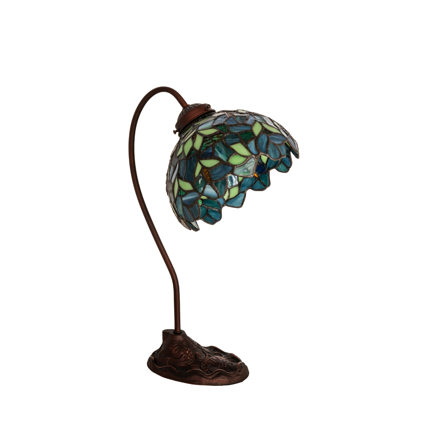 18-inch tiffany desk lamp wisteria nightfall. Lamp light off. 