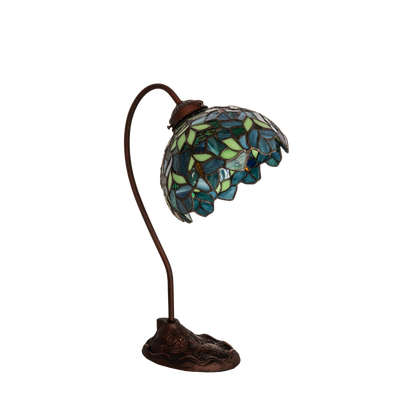 18-inch tiffany desk lamp wisteria nightfall. Lamp light off. 