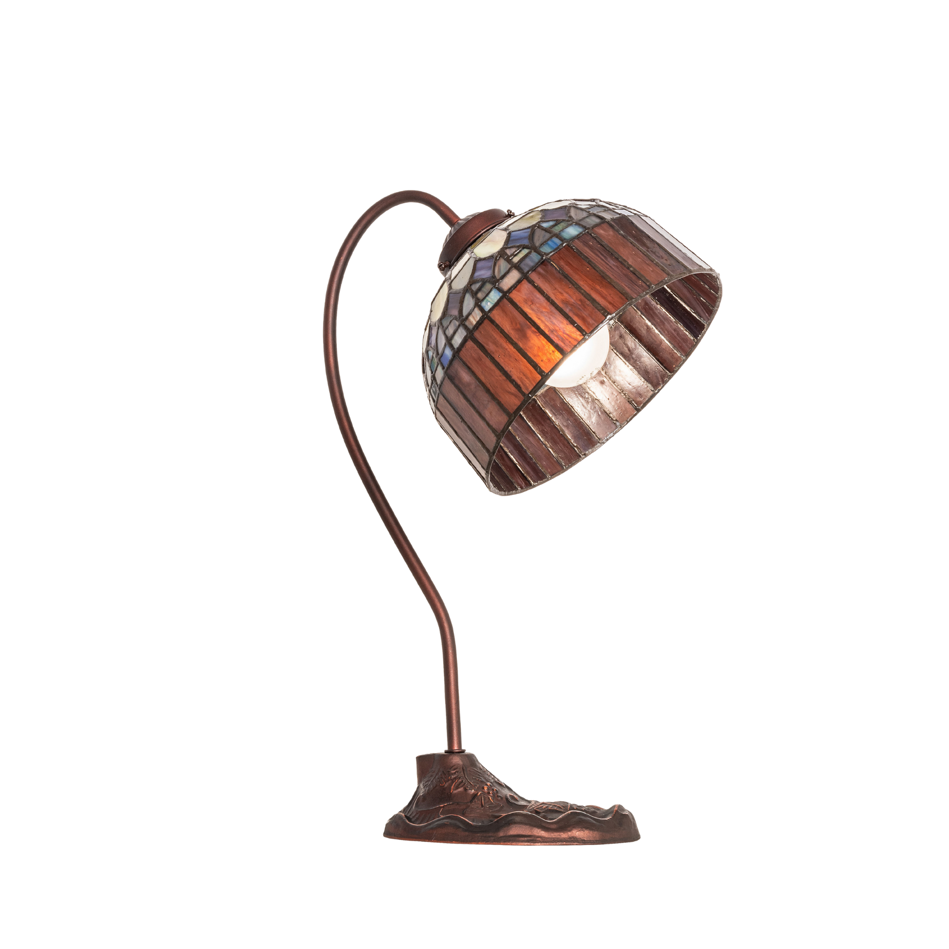 18 inch tiffany desk lamp candice. Angled view