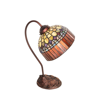 18 inch tiffany desk lamp candice. Top down view. 