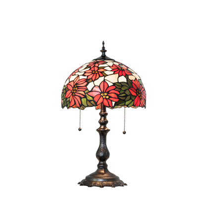 20-inch Tiffany Table Lamp Poinsettia
