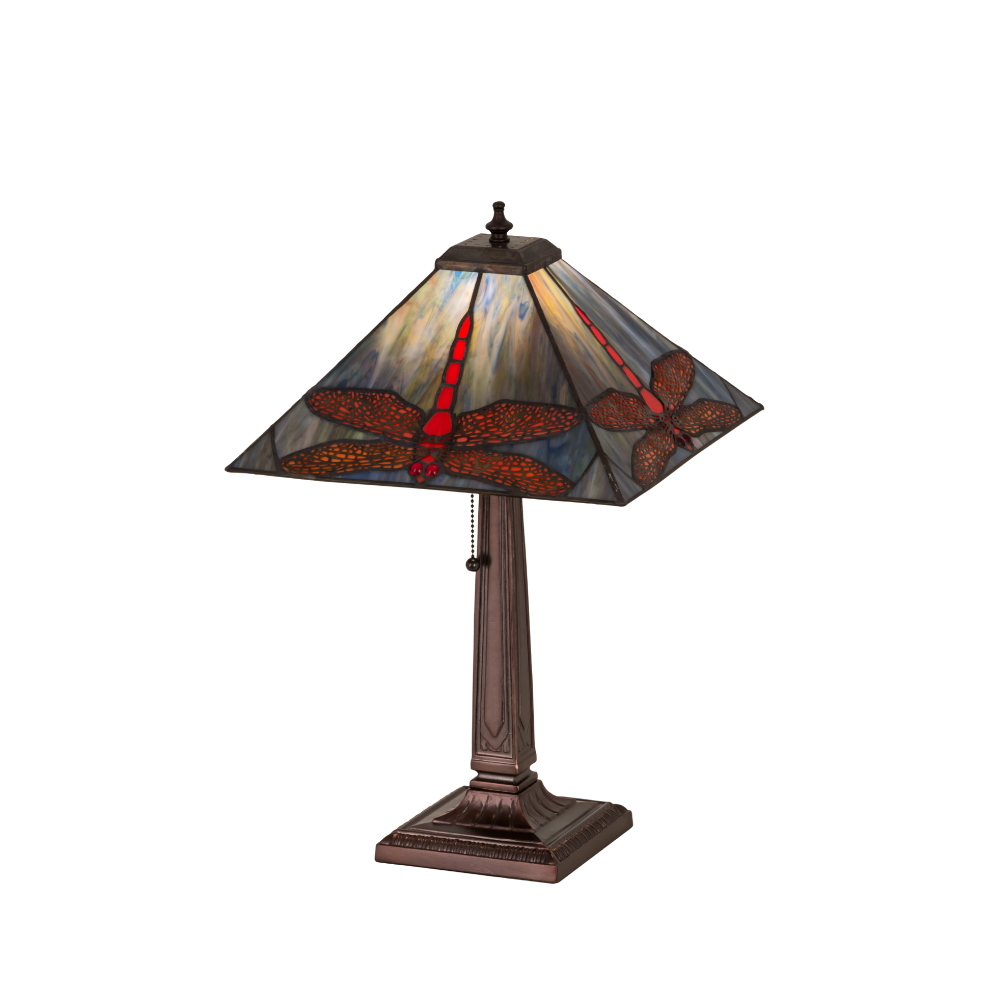 21-inch Tiffany Style Table Lamp Prairie Dragonfly by Meyda Lighting