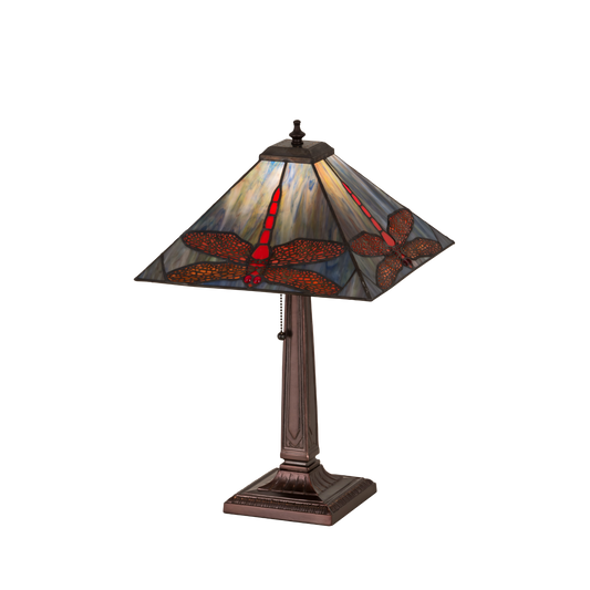 21-inch Tiffany Style Table Lamp Prairie Dragonfly by Meyda Lighting