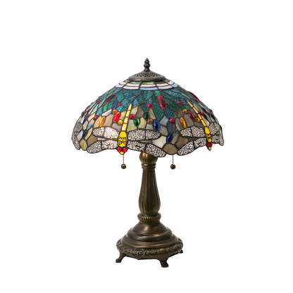 22-Inch Tiffany Table Lamp Dragonfly