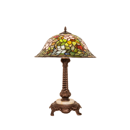 23-inch Tabletop Tiffany Lamp Rosebush by Meyda Lighting