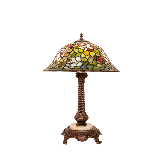 23-inch Tabletop Tiffany Lamp Rosebush by Meyda Lighting